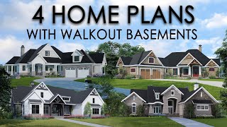 Four Home Plans with Walkout Basements [upl. by Irmine]