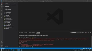 cannot be loaded because running scripts is disabled on this system Powershell angular [upl. by Yenoh2]