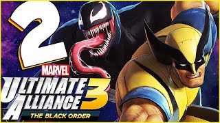 Marvel Ultimate Alliance 3 The Black Order Walkthrough Part 2 VENOM Escapes The RAFT coop [upl. by Kowatch]