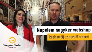 Napelem nagykereskedelmi webshop  Wagner Solar [upl. by Akinet]