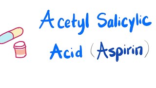 Aspirin  Acetyl Salicylic Acid ASA  Antiplatelets Analgesic Antipyretic Antiinflammatory [upl. by Werdnael]