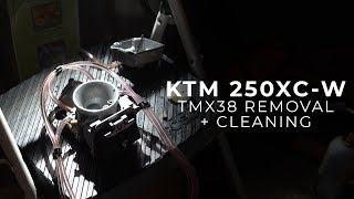 KTM 250XCW Carb Removal amp Cleaning [upl. by Bilbe]