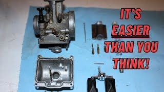 How To Clean A Motorcycle Carburetor  MC GARAGE [upl. by Ecnarretal]