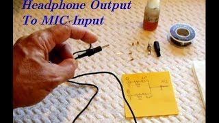 Headphone OutputSTEREO MIX To MIC Input For Recording [upl. by Hamlin]