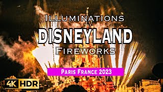 Disney Illuminations Spectacular Fireworks at Disneyland Paris 4KHDR [upl. by Nnairda]