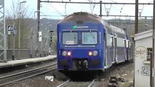 BB7600 et VB2N  Manœuvre en gare de Sèvres Rive Gauche sur la ligne N du Transilien [upl. by Osnofla]