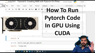 Pytorch Tutorial 6 How To Run Pytorch Code In GPU Using CUDA Library [upl. by Eilhsa]