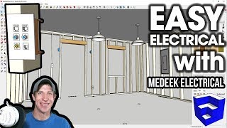 EASY ELECTRICAL IN SketchUp with Medeek Electrical [upl. by Lorn759]