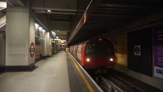 London Underground Edgware bound 1995 Stock Northern Line via Charing X Train entering Nine Elms [upl. by Jocelin]