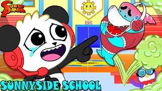 STINKIEST FIRST DAY BACK TO SCHOOL Combo Pandas Funniest First Day at Sunnyside School [upl. by Christensen]