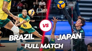 EPIC FIVE SET MATCH Brazil vs Japan Full Game  VNL 2023 [upl. by Marve]