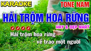 ✔HÁI TRỘM HOA RỪNG Karaoke Nhạc Tone Nam  HAY VÀ ĐẸP NHẤT   Tình Trần Organ [upl. by Sieber]