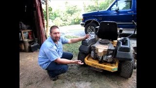 Cub Cadet HydroGear transaxle ZT2200 EZT Oil Change [upl. by Bigelow]