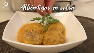 Receta de Albóndigas en salsa [upl. by Trini862]