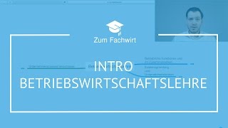 BWL  Mindmap Betriebswirtschaftslehre  IHK Fachwirt Prüfung [upl. by Attenaej]