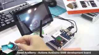 Steed AceBerry S500  Actions S500 development board with Ubuntu or Android [upl. by Aenit]