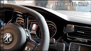 AliExpress XuJi Leather Steering Wheel Wrap for the MK7 Golf R [upl. by Connors872]