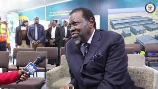 President Hage Geingob on Wednesday concluded a visit to the Erongo region [upl. by Cosetta]