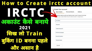 How to Create IRCTC Account in PC  IRCTC Train Ticket Booking Id Kaise Banega  theamitkt [upl. by Yaakov]