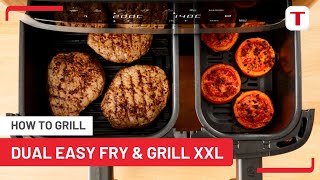 How to Grill  Tefal Dual Easy Fry Air Fryer amp Grill [upl. by Atiuqal]