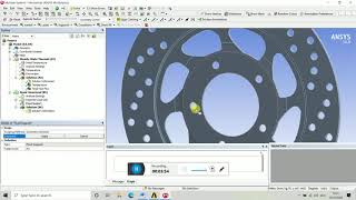 Analysis of brake disc [upl. by Eartha385]