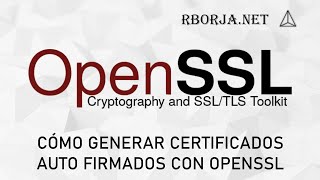 Cómo generar certificados auto firmados con OpenSSL [upl. by Leahpar341]