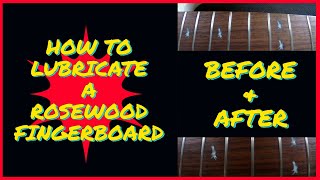 BASS MAINTENANCE  How To Lubricate A Rosewood Fingerboard [upl. by Gil]