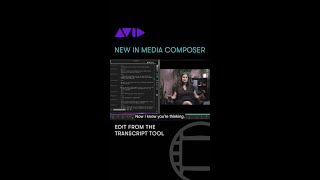 NEW IN MEDIA COMPOSER — Edit from the Transcript Tool [upl. by Lark49]