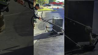 ⚠️ Common asphalt crack repair mistake shorts [upl. by Carn]