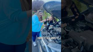 Teaching My Best Friend How to Work on Her Car Headlight Bulb Install [upl. by Eveivenej436]