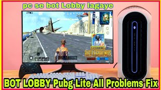 pubg mobile lite bot lobby kaise lagaye for pc  how to play bot lobby for pc emulator [upl. by Wanfried]