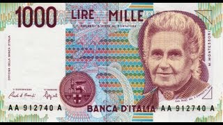 Collezione delle Banconote in Lire della Banca dItalia  Italian Bank of Italy Lire Collection [upl. by Ojybbob]