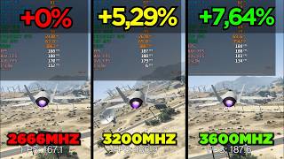 MEMORIA RAM 2666MHZ VS 3200MHZ VS 3600MHZ [upl. by Ecnarf]