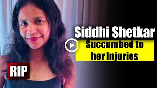 GOA NEWS  Siddhi Shetkar Succumbed to her Injuries  Mandrem Accident Update [upl. by Maida57]