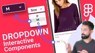 Faça um Dropdown interativo  Figma protótipo microinteração [upl. by Allsopp]