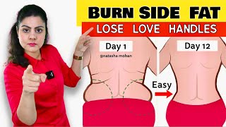 5 Minutes 🔥Burn Stubborn Side Fat Love Handles  Easily Tone Your Back in 2 Weeks [upl. by Raknahs534]