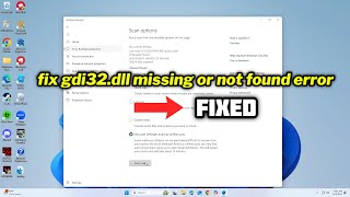 FIXED gdi32dll missing or not found error [upl. by Nolham]