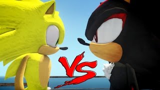 SUPER SONIC VS SHADOW THE HEDGEHOG [upl. by Arimat]