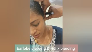 earpiercing gunshot chennai helix earrings painless sundayfunday drajvaspage viralvideo [upl. by Carolee]