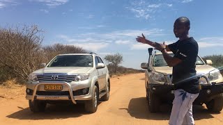 Toyota Fortuner vs Toyota Prado  Impressive 40L V6  YC Test Drive  Namibian YouTuber 🇳🇦 [upl. by Turnheim579]