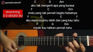 Kunci Gitar PUPUS  Dewa 19  Mudah Untuk Pemula [upl. by Noved73]