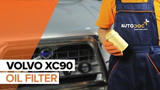 How to change Engine Oil and Oil filter on VOLVO XC90 1 TUTORIAL  AUTODOC [upl. by Hawger]