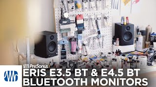 PreSonus Eris Bluetooth Monitors E35 BT and E45 BT [upl. by Eecal744]