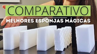 Comparativo das MELHORES ESPONJAS MÁGICAS para limpar a casa com DICAS de limpeza [upl. by Av149]