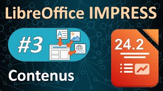 LibreOffice Impress 36  insérer du contenu dans un diaporama [upl. by Alyks]