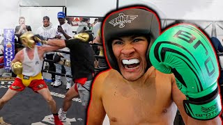 SOCIAL GLOVES FIGHT Nick Ireland vs Austin Mcbrooms Brother in Law ALEX WASSABI FOUSEY amp STROMEDY [upl. by Catie]