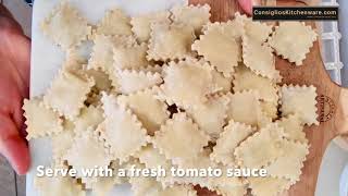 The Best Ravioli Maker By Pastalinda How to Make Meat Ravioli [upl. by Enale]