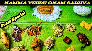 Namma Veedu Onam Sadhya  Onam  home Mom preparation Onam special Happy Onam  BTS DISCOVER VLOG [upl. by Ayr]