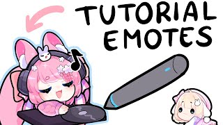 【TUTORIAL】 Cómo hacer EMOTES para Twitch 🥰 ❤ Cunibunny [upl. by Oirretno426]