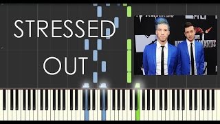 Twenty One Pilots  Stressed Out  Piano Tutorial  How to Play Stressed Out Synthesia [upl. by Acebber]